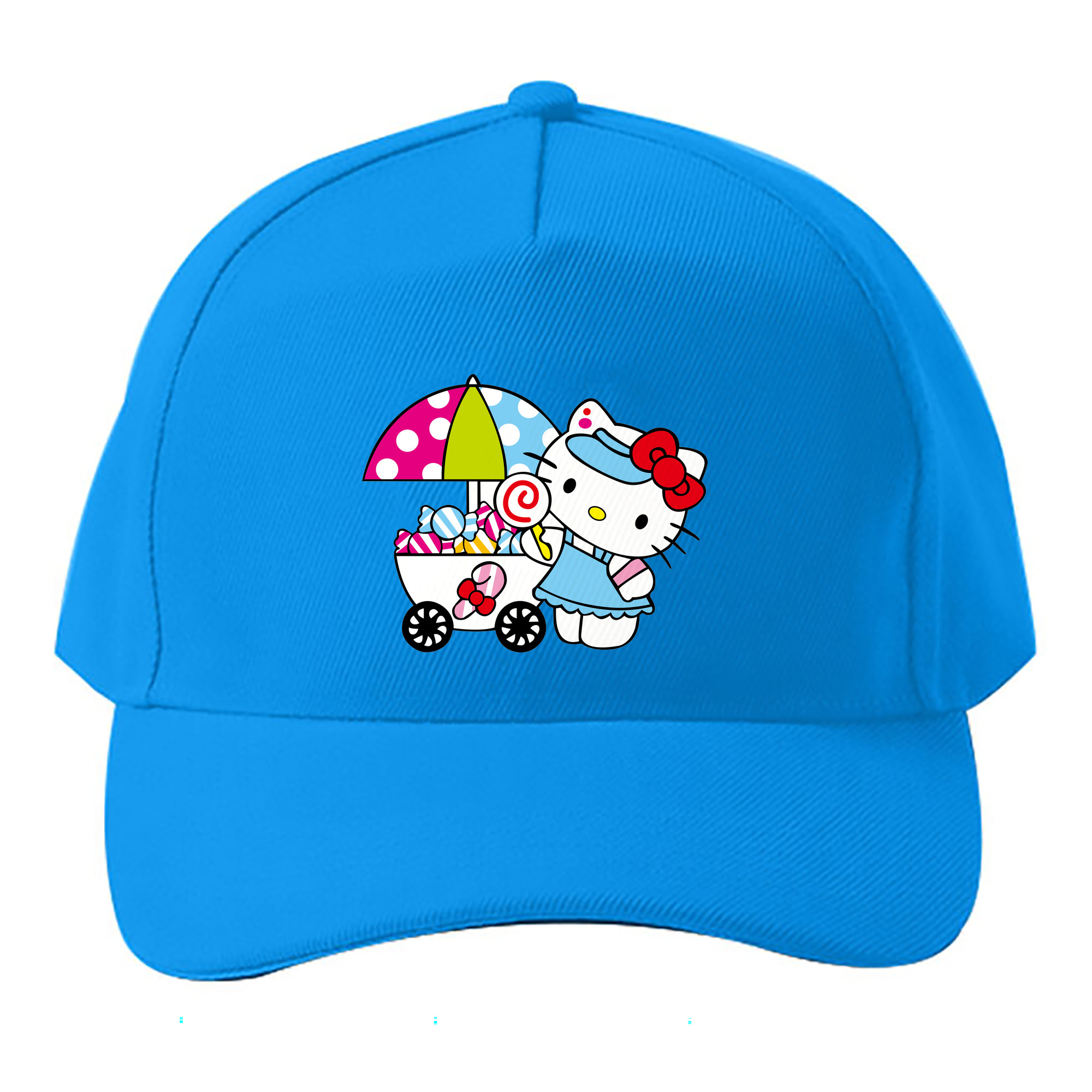 （画像用） Hello Kitty ハローキティ ベースボールキャップ 綿100％ 男女兼用 帽子 スポーツ